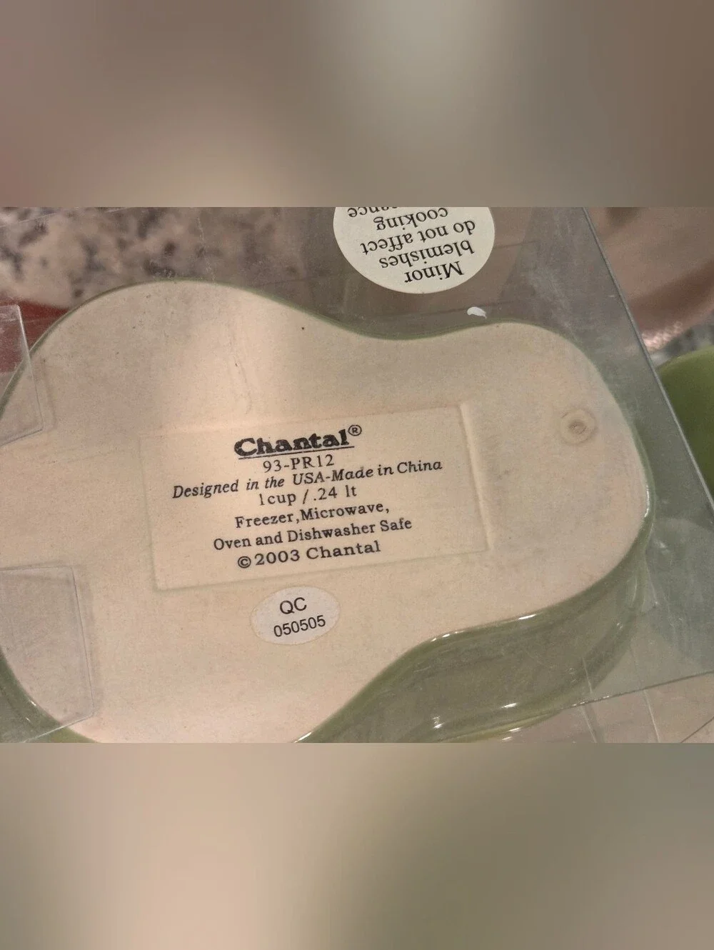 Green Pear-Shaped Ceramic Serving Dish